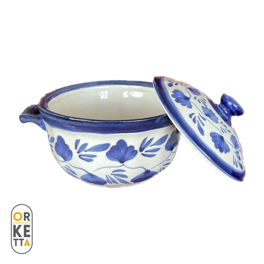 Cazuela bowl flor azul
