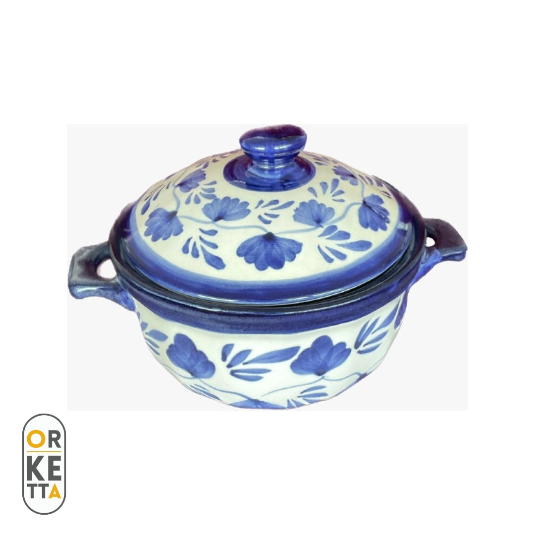 Cazuela bowl flor azul